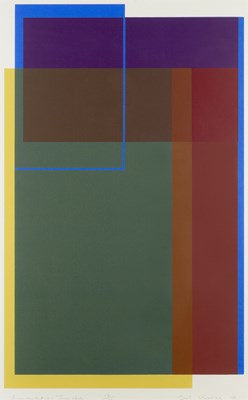 Lot 13 - Bob Crossley (1912-2010) Blue Square, 1970...