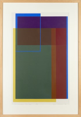 Lot 13 - Bob Crossley (1912-2010) Blue Square, 1970...