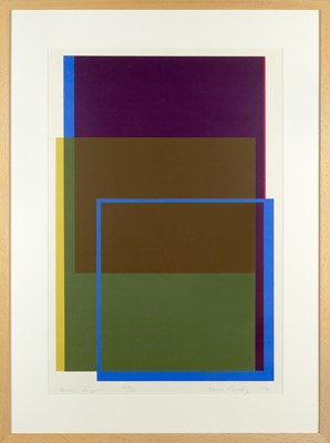 Lot 13 - Bob Crossley (1912-2010) Blue Square, 1970...