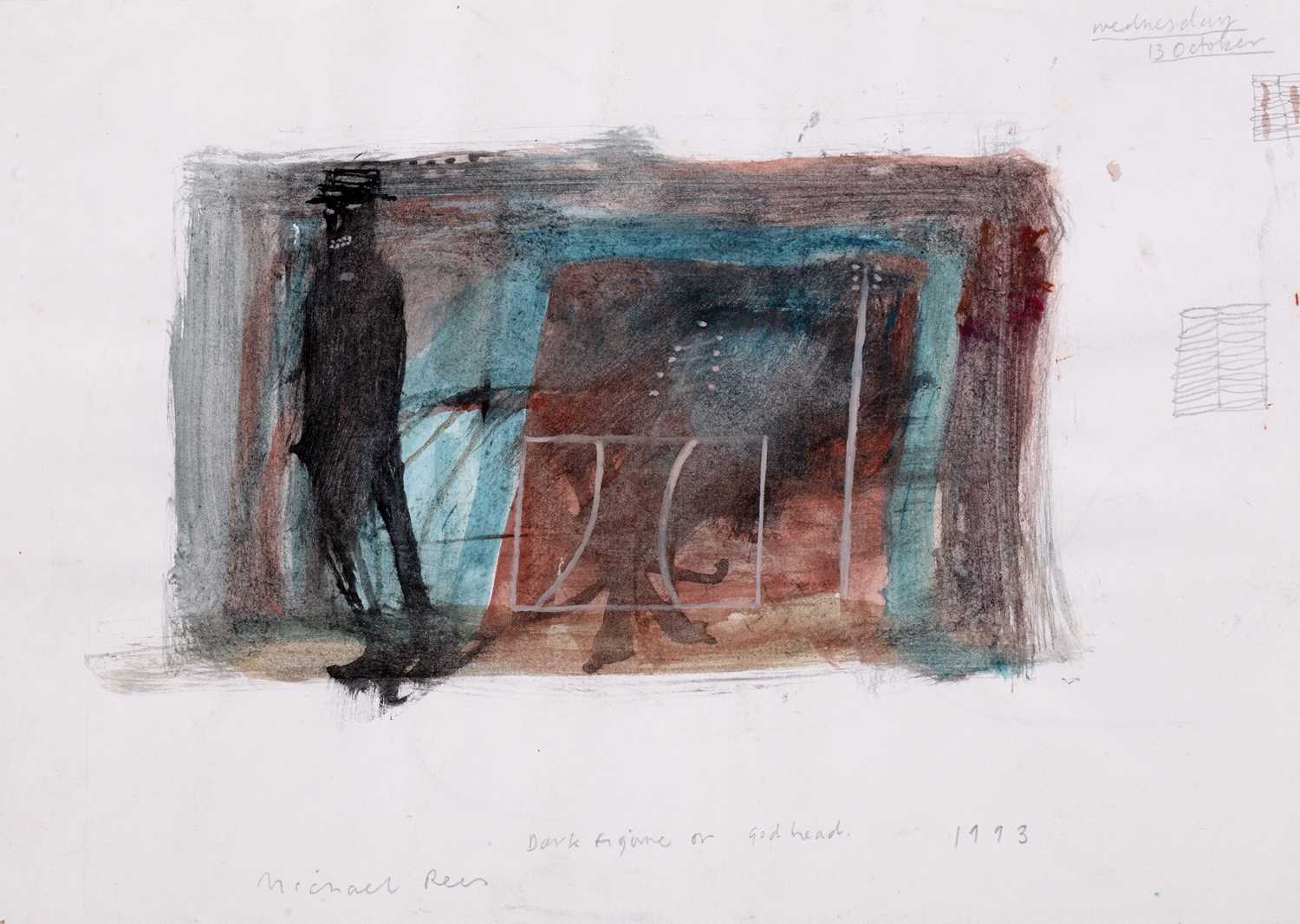 Lot 263 - Michael Rees (b.1962) 'Dark figure or God Head'...