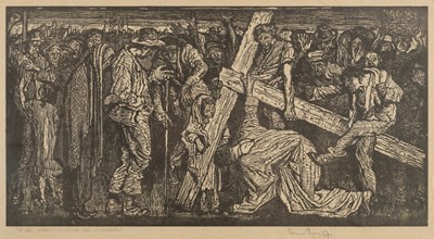 Lot 104 - Frank Brangwyn (1867-1956) Via Dolorosa No 1,...
