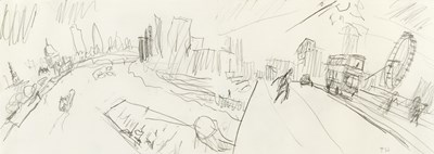 Lot 340 - Timothy Hyman (1946-2024) On Waterloo Bridge,...