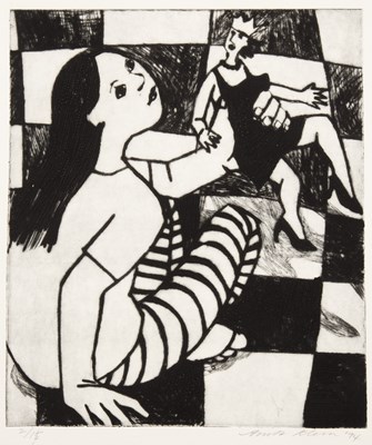 Lot 384 - Anita Klein (b.1960) Alice and the Red Queen,...
