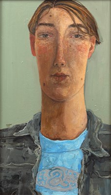 Lot 231 - Jennifer McRae (b.1959) 'Hannah',a portrait,...