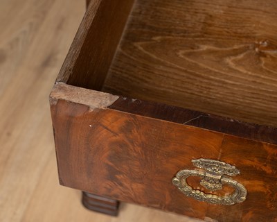 Lot 598 - A French Empire-style mahogany and marble-topped commode