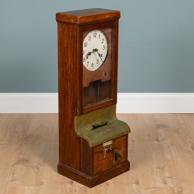 Lot 1200 - A 20th century National time clock
