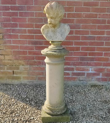 Lot 1555 - An antique, possibly Italian, carved marble bust