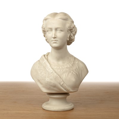Lot 91 - Copeland 19th Century, bust of Princess...