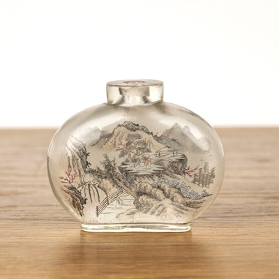 Lot 388 - Large Peking glass snuff bottle Chinese,...