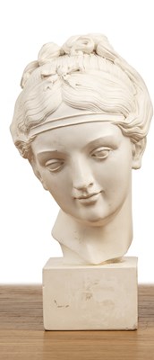 Lot 281 - Neoclassical bust of a lady or goddess 20th...