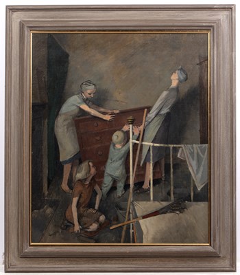 Lot 311 - English school (circa 1940) Spring cleaning,...