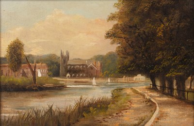 Lot 350 - J. Lewis (19th century) Richmond bridge,...