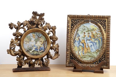 Lot Majolica Savona, Italy, 17th/18th Century, tin...