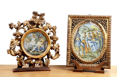 Lot Majolica Savona, Italy, 17th/18th Century, tin...