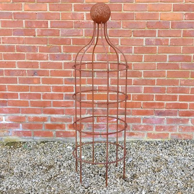 Lot 1554 - A wrought iron plant support