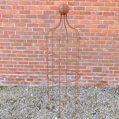 Lot 1506 - A wrought iron plant support