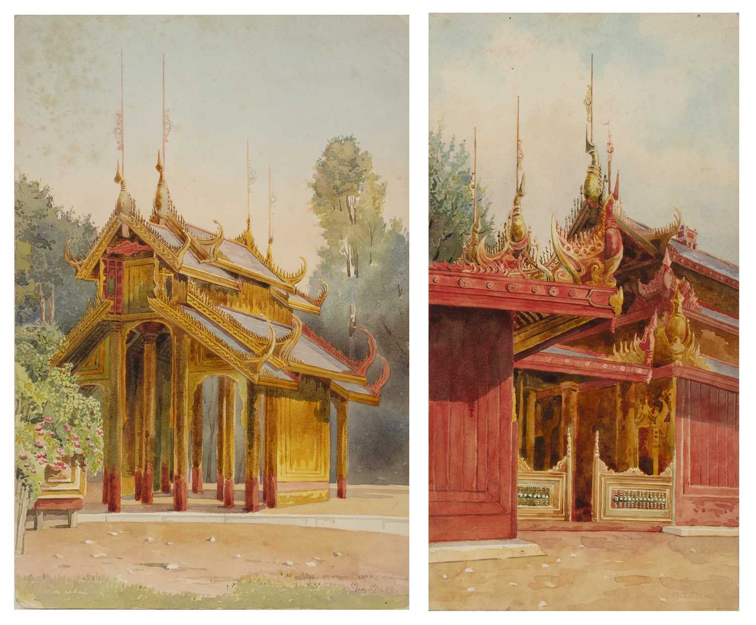 Lot 252 - Mary Lewis Milne (1860-1932) 'In The Palace...