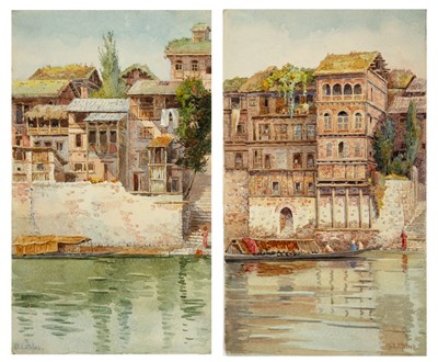 Lot 251 - Mary Lewis Milne (1860-1932) 'Houses on the...