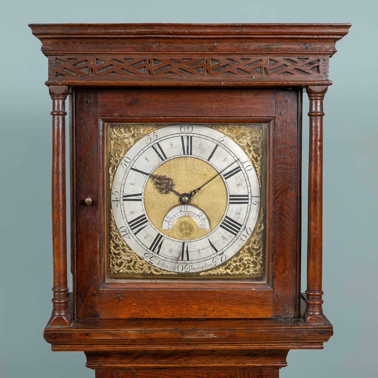 Lot 1010 - An early to mid 18th century 30-hour longcase clock by John Hampson