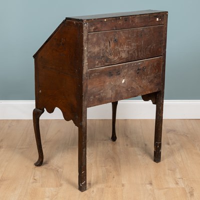 Lot 1066 - A Georgian oak bureau