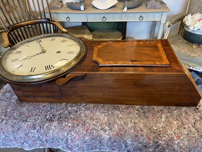 Lot 1030 - A George III mahogany cased tavern clock