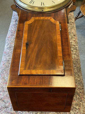 Lot 1030 - A George III mahogany cased tavern clock