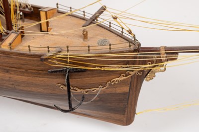 Lot 1003 - Two wooden model boats