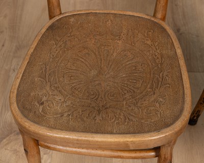 Lot 1190 - A pair of Jacob and Joseph Kohn bentwood side chairs