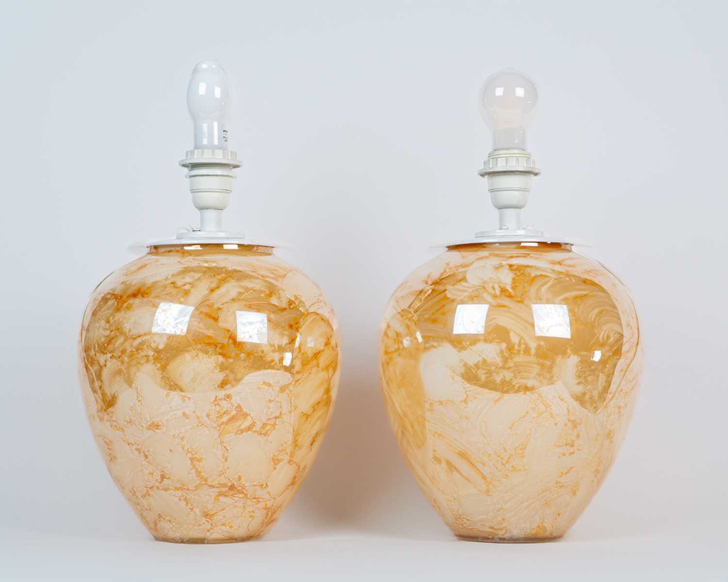 Lot 239 - A pair of mid-century French table lamps