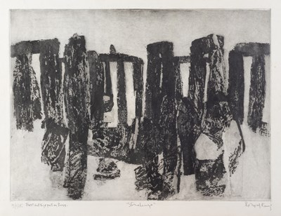 Lot 216 - Bernard Kay (1927-2021) Stonehenge, 1965...
