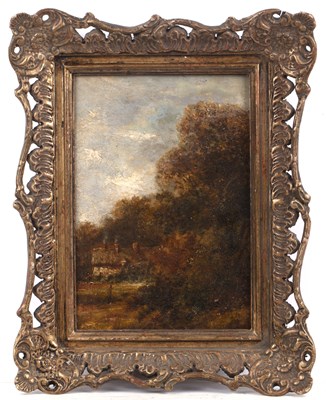 Lot 357 - Circle of John Constable (1776-1837) A wooded...