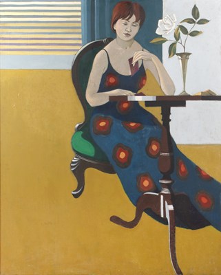 Lot 365 - Sybil Evans (1918-1988) 'Patience', signed,...