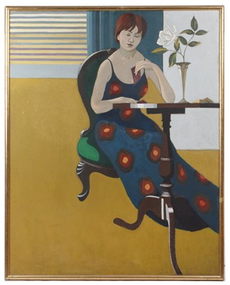 Lot 365 - Sybil Evans (1918-1988) 'Patience', signed,...