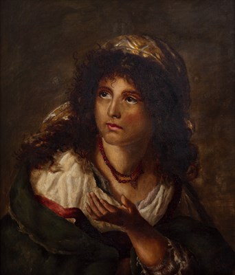 Lot 370 - K. Mellor, after N. Schmitt The gypsy girl,...