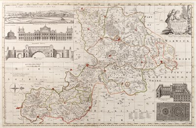 Lot 156 - An 18th century map of Oxfordshire by Philip...