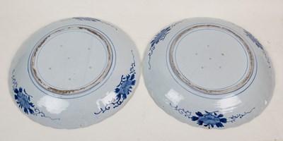 Lot 425 - A pair of late 19th century Japanese blue and white chargers