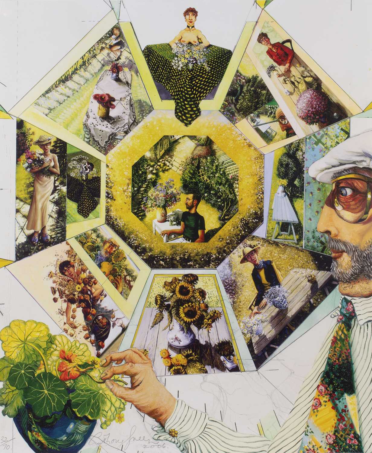 Lot 264 - Anthony Green (1939-2023) 'The Flower Painter',...