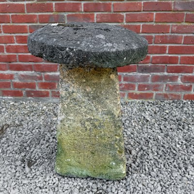 Lot 1458 - An old stone staddle stone