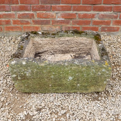 Lot 1445 - Two old stone troughs