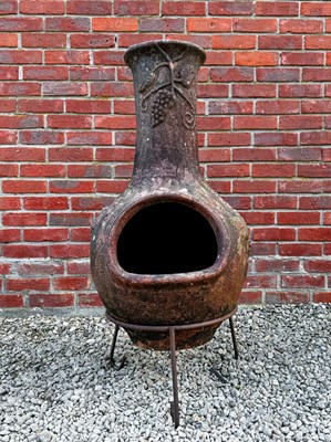 Lot 1510 - A terracotta chiminea