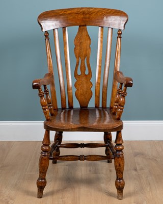 Lot 1105 - A Windsor armchair