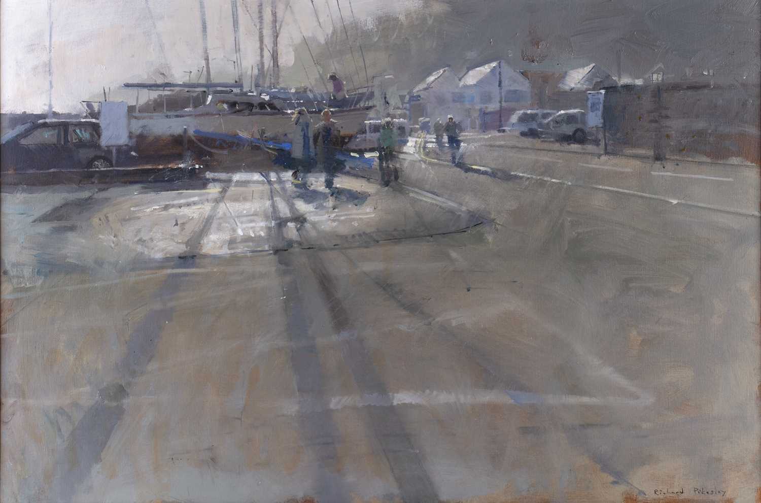 Lot 284 - Richard Pikesley (b.1951) 'Boat Road, Lyme...