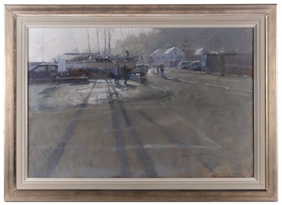 Lot 284 - Richard Pikesley (b.1951) 'Boat Road, Lyme...
