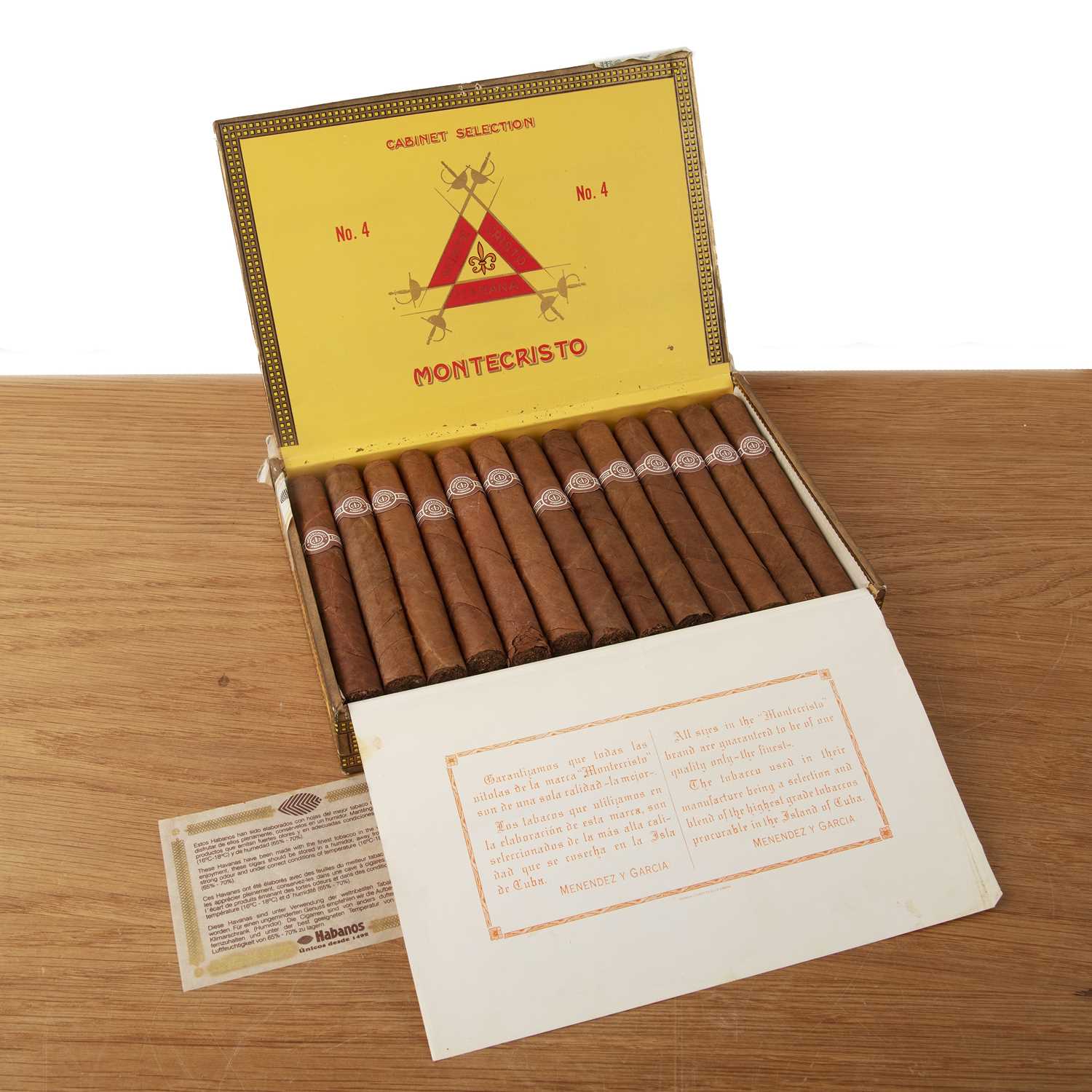 Lot 275 - Monte Cristo Habana Cabinet Selection, No. 4,...