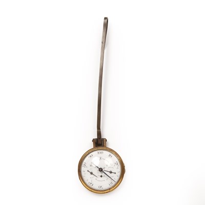 Lot 88 - A George III gilt brass pedometer by Spencer &...