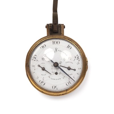 Lot 88 - A George III gilt brass pedometer by Spencer &...