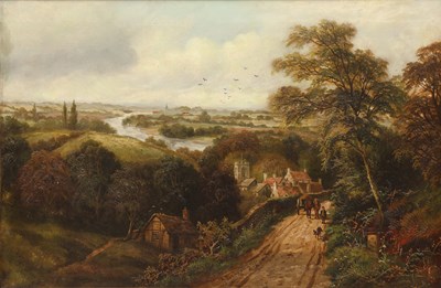 Lot 304 - Albert Dunington (1860-1928) The road to...