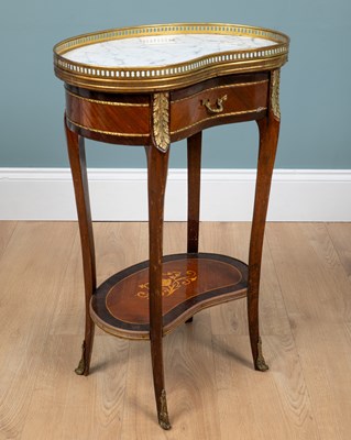 Lot 443 - A French Louis XVI-style two-tier etagère