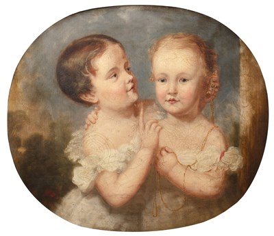 Lot 97 - Continental School (19th century) Two young...