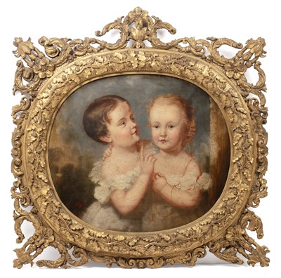 Lot Continental School (19th century) Two young...
